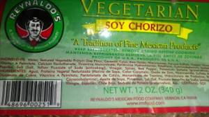 Reynaldo's Vegetarian Soy Chorizo