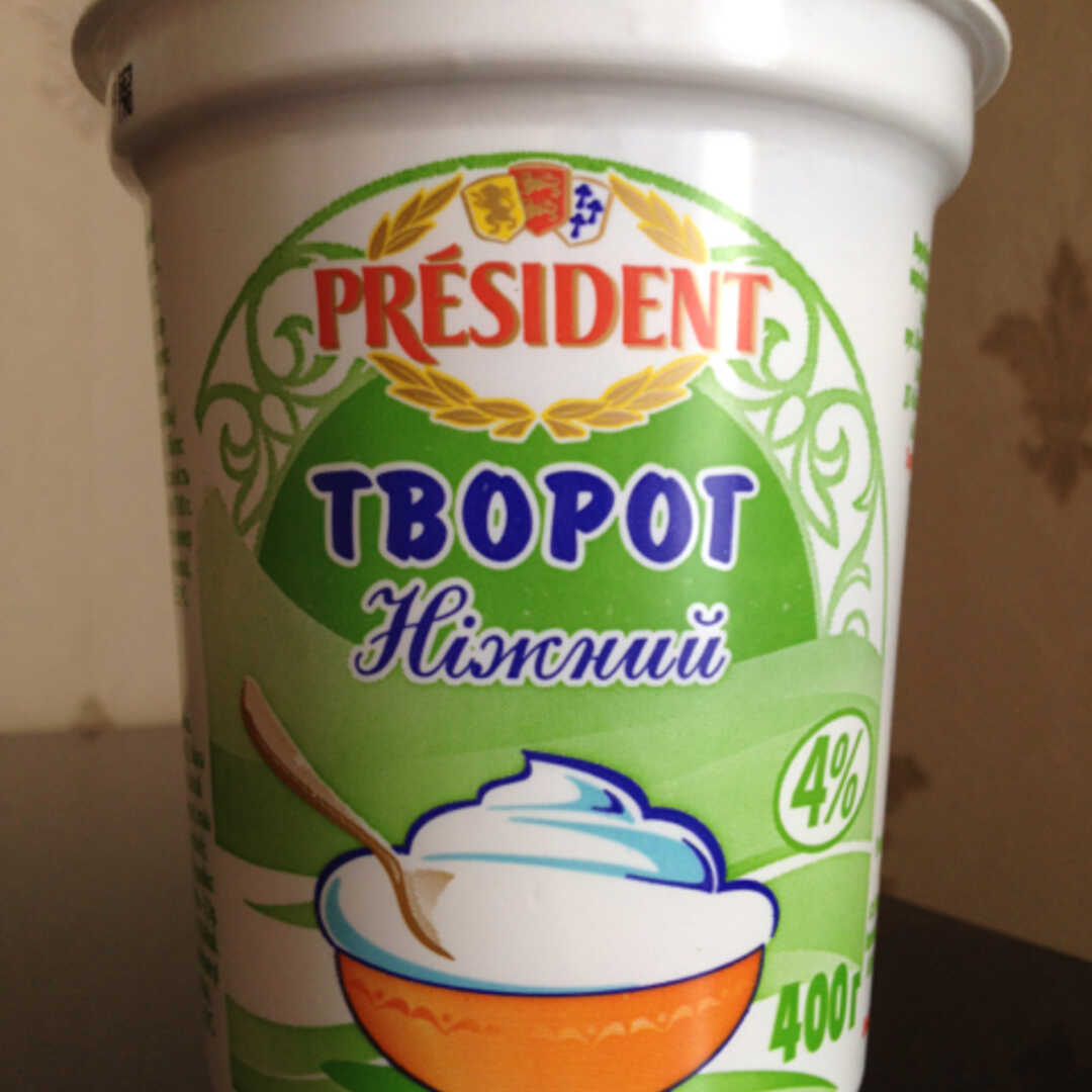 President Творог Нежный 4%