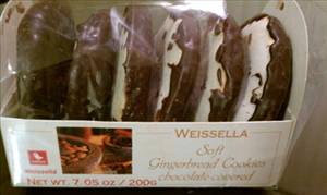 Weissella Soft Gingerbread Cookies Chocolate Covered