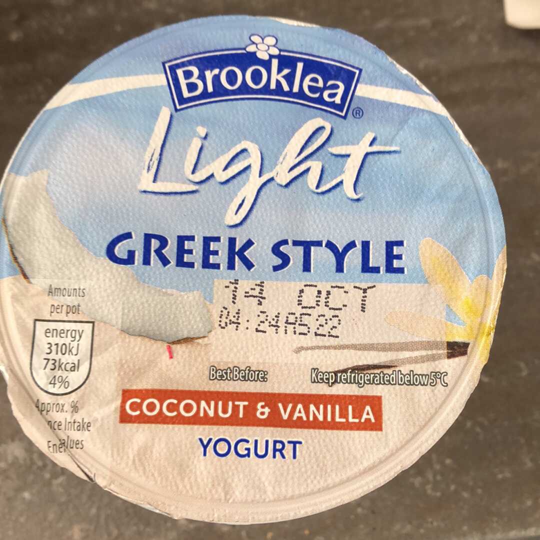 Brooklea Fat Free Greek Style Coconut & Vanilla Yogurt