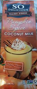 So Delicious Pumpkin Spice Coconut Milk
