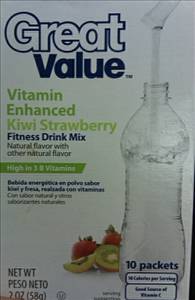 Great Value Kiwi Strawberry Vitamin Enhanced Drink Mix