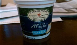 Archer Farms Fat Free Banana Creme Pie Yogurt
