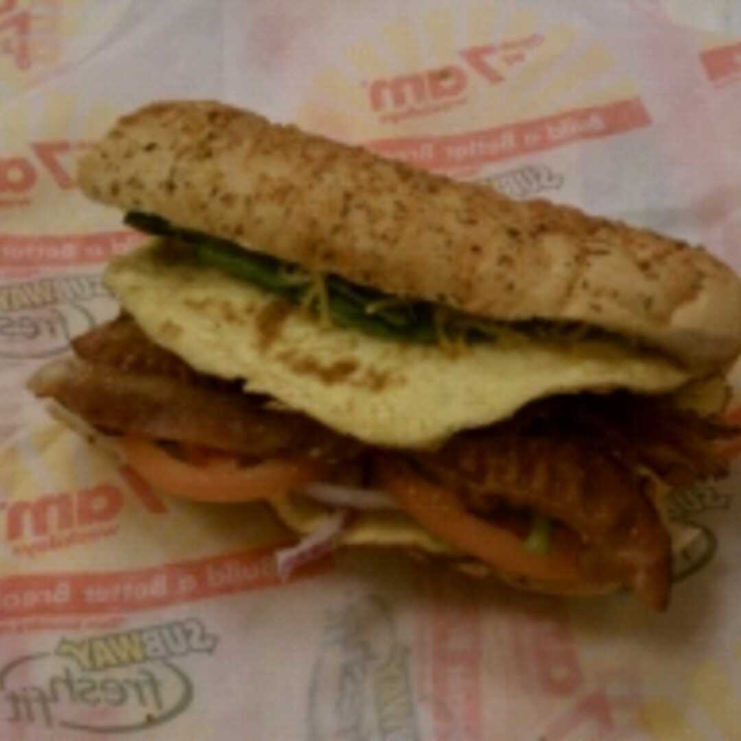 Subway 6" Double Bacon & Cheese Breakfast Sandwich