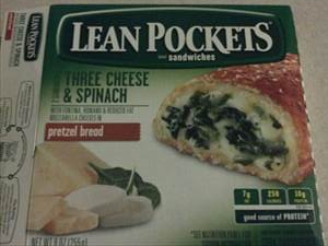 Lean Pockets  Pretzel Bread Sandwiches - Spinach & Three Cheese