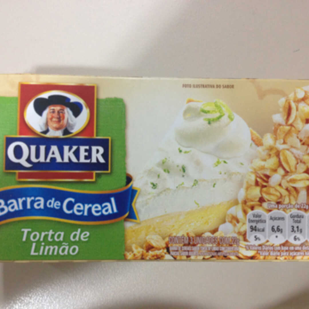 Quaker Barra de Cereal Torta de Limão