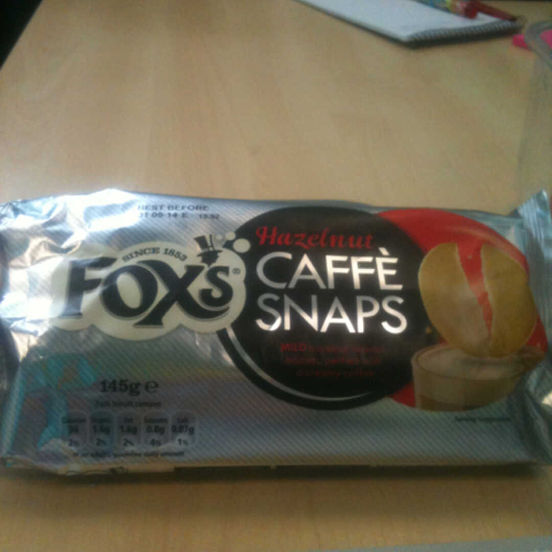 Fox's Hazelnut Caffe Snaps