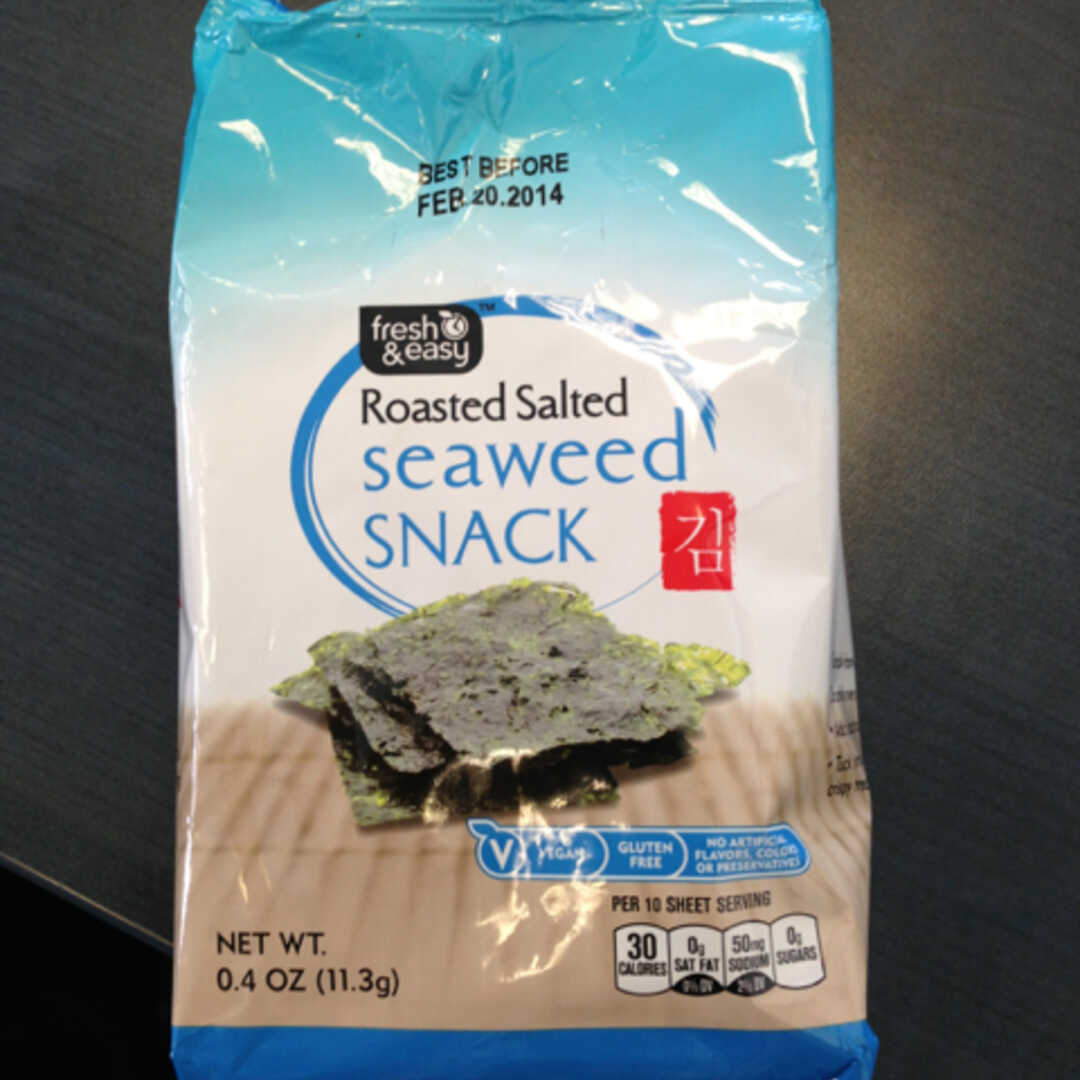 Fresh & Easy Roasted Salted Seaweed Snack