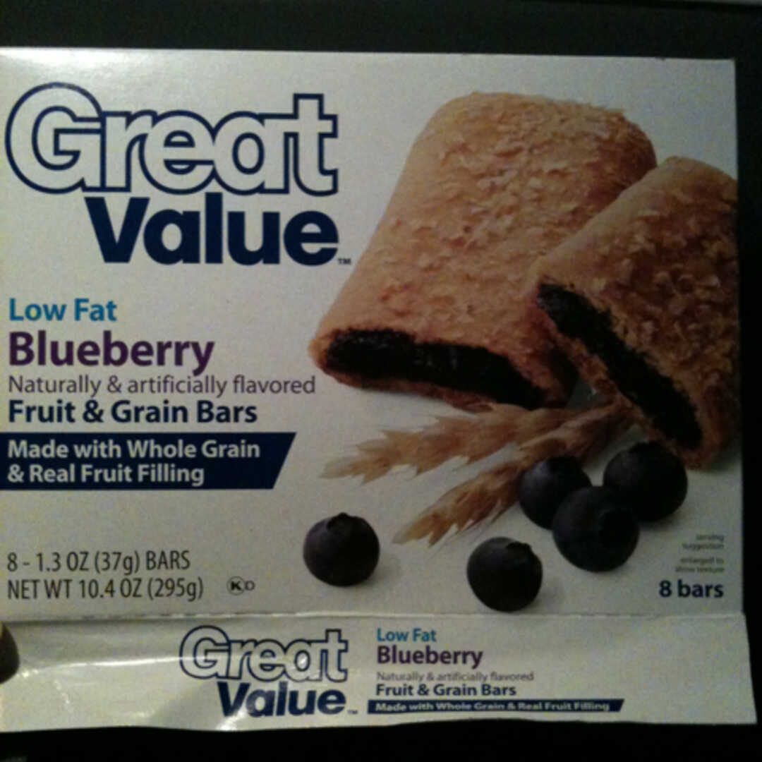 Great Value Low Fat Fruit & Grain Bar - Blueberry