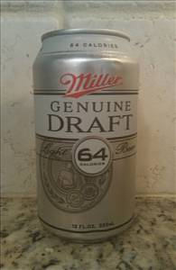Miller Brewing Company Genuine Draft 64