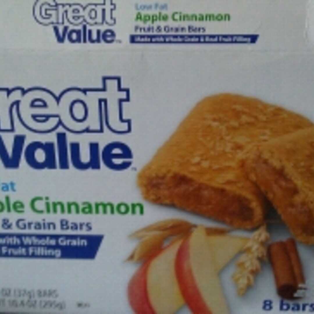 Great Value Apple Cinnamon Cereal Bar
