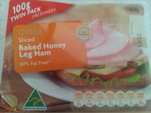 Coles Sliced Baked Honey Leg Ham