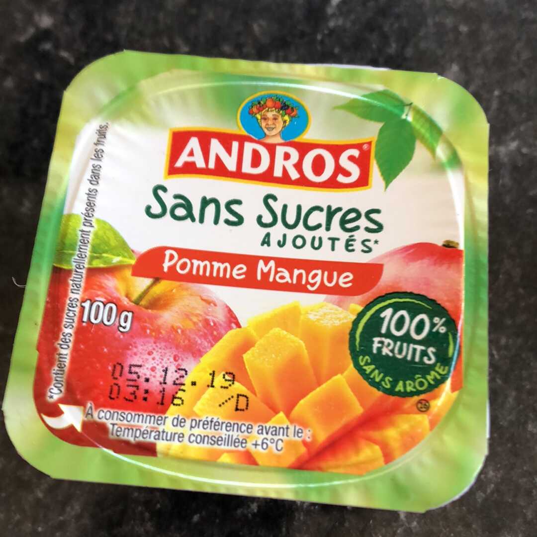 Andros Compote Pomme Mangue sans Sucres Ajoutés