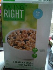 Eating Right Granola Cereal with Raisins
