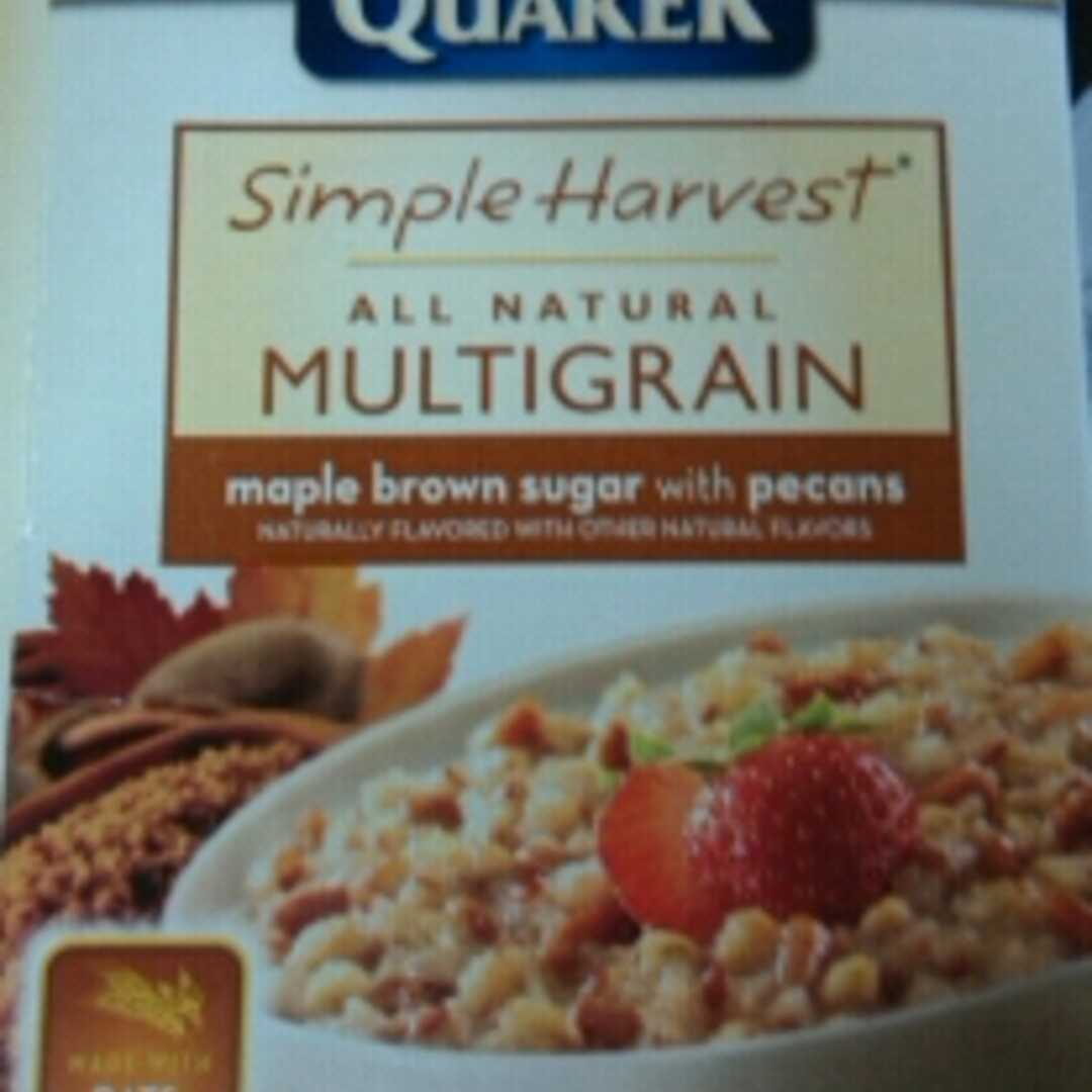 Quaker Simple Harvest Instant Mulitgrain Hot Cereal - Maple Brown Sugar with Pecans