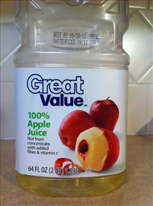 Great Value 100% Apple Juice