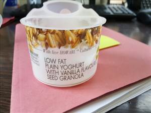 Woolworths Low Fat Plain Yoghurt with Vanilla Flavoured Seed Granola