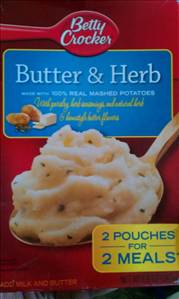 Betty Crocker Butter & Herb Mashed Potatoes
