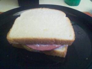 Salami Sandwich with Spread