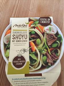 Natsu Ramennudelsuppe Shoyu mit Rindfleisch