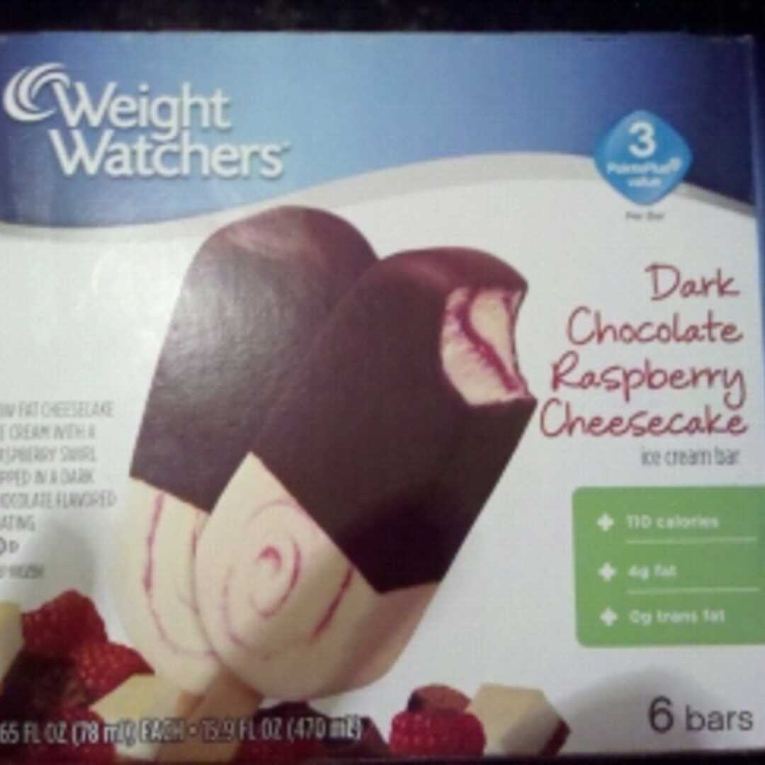 Weight Watchers Ice Cream Bars - Dark Chocolate Raspberry Cheesecake