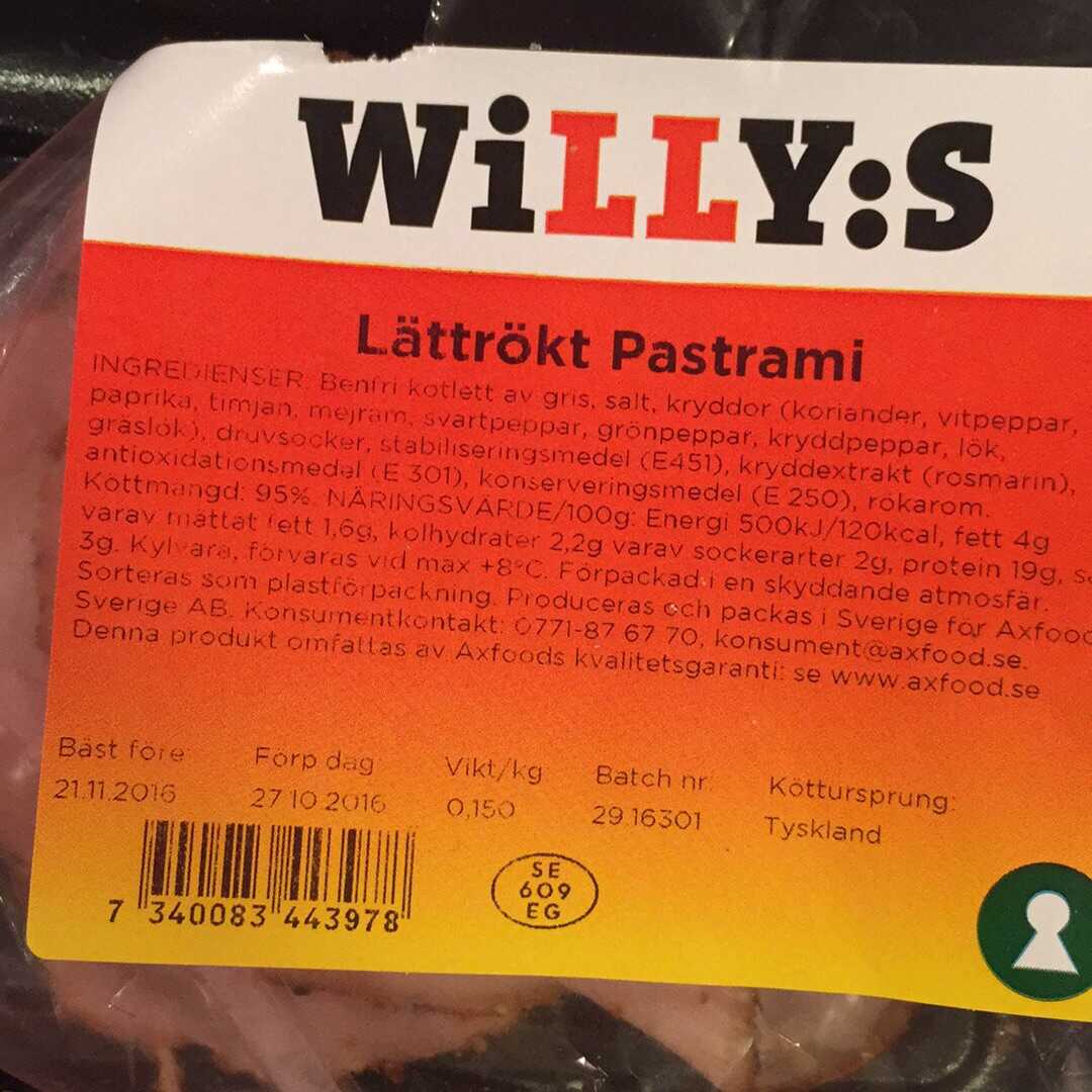Willys Lättrökt Pastrami