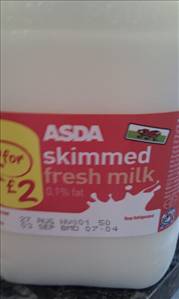 Asda Skimmed Fresh Milk
