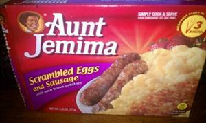 Aunt Jemima Scrambled Eggs & Sausage with Hash Brown Potatoes