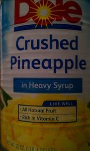 Dole Crushed Pineapple in Heavy Syrup
