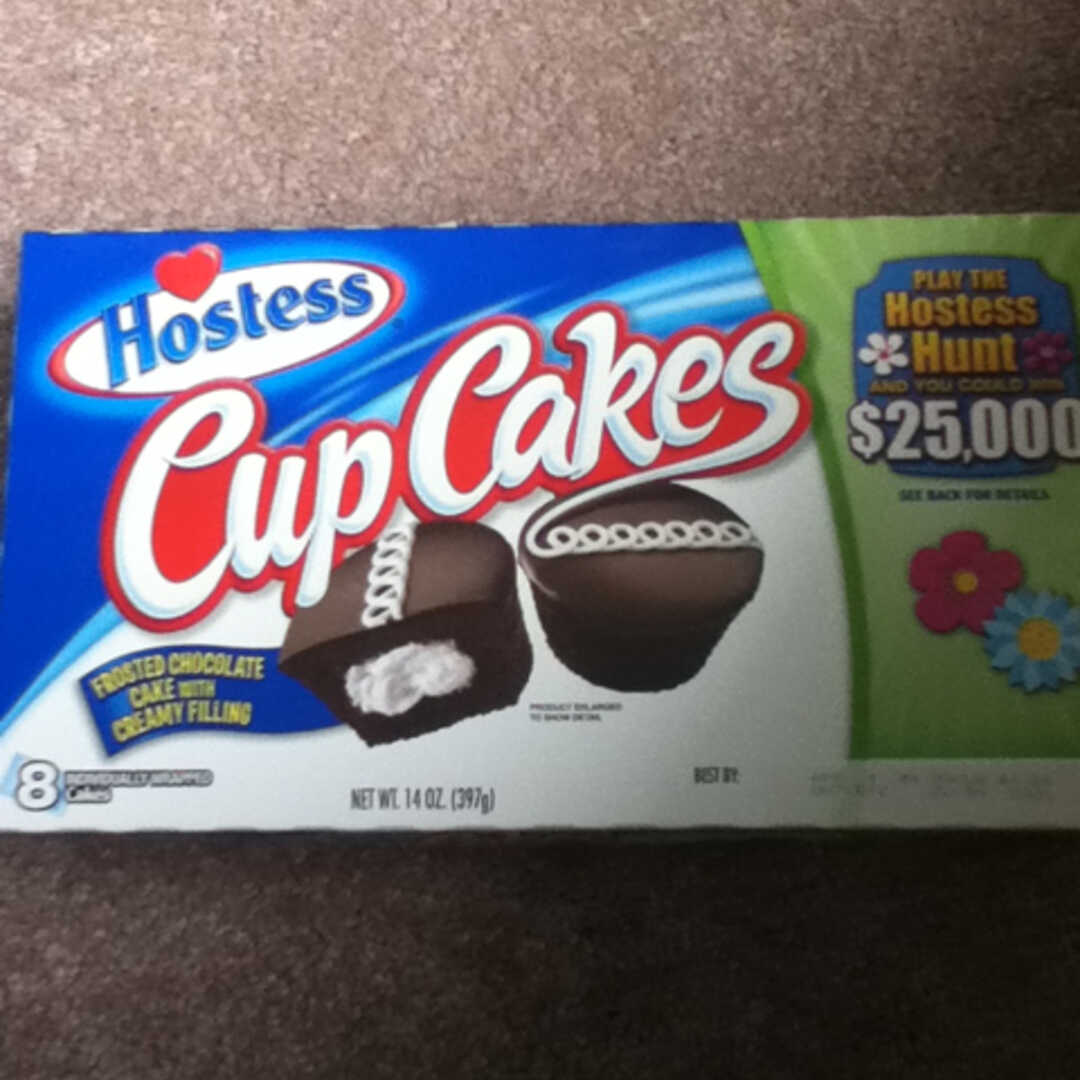 Hostess Chocolate Cup Cakes with Creamy Filling