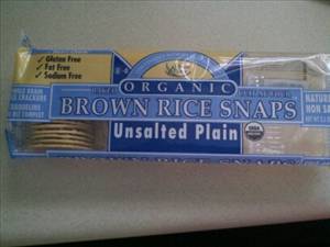 Edward & Sons Unsalted Plain Brown Rice Snaps