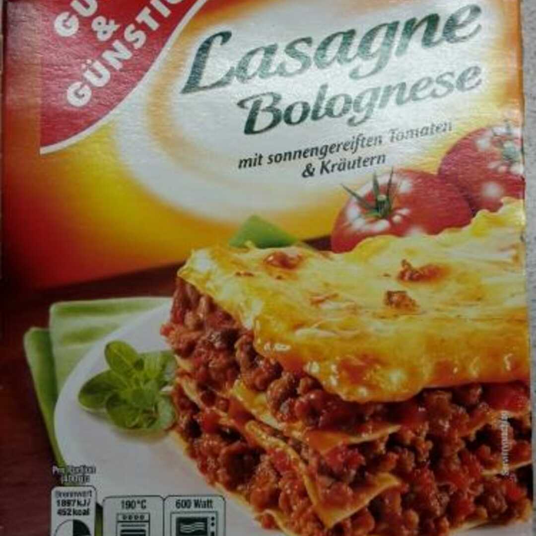 Gut & Günstig Lasagne Bolognese