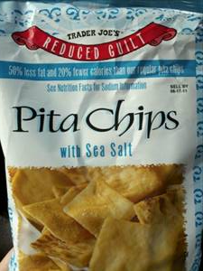 Trader Joe's Reduced Guilt Pita Chips - Sea Salt