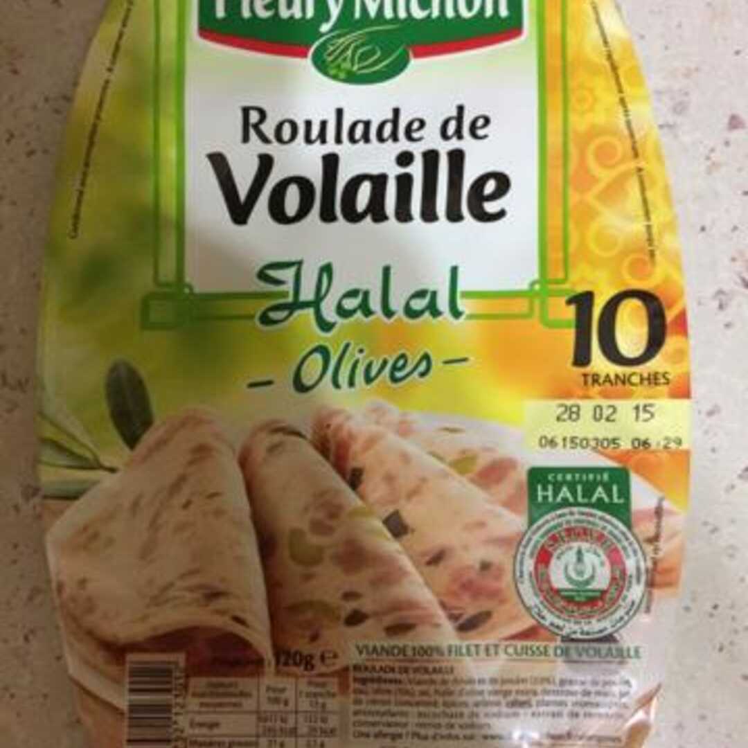 Fleury Michon Roulade de Volaille Halal Olives