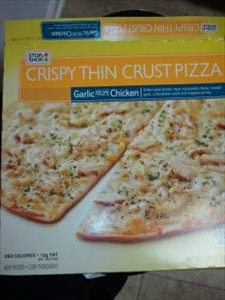 Stop & Shop Garlic Chicken Crispy Thin Crust Pizza