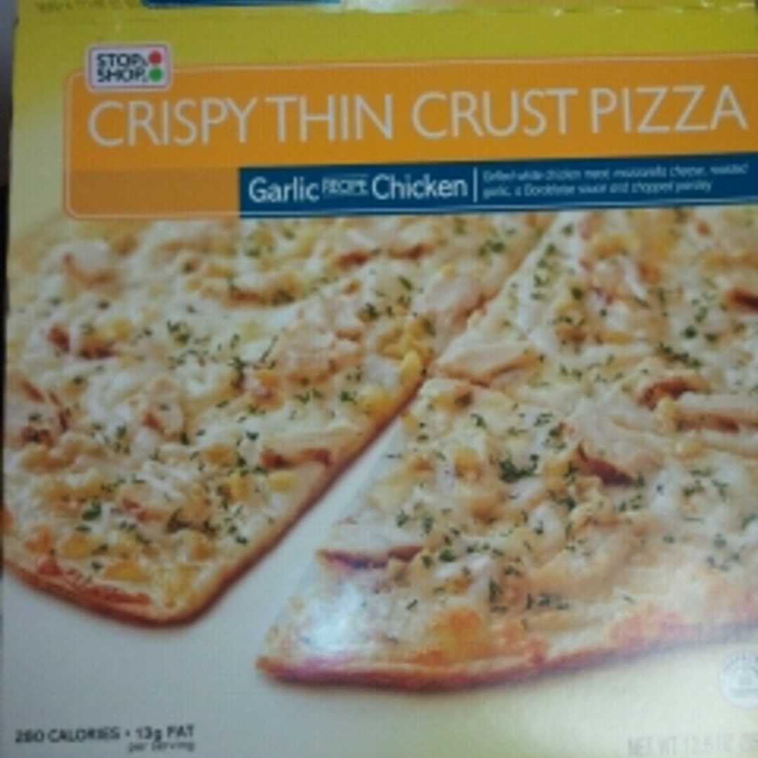 Stop & Shop Garlic Chicken Crispy Thin Crust Pizza