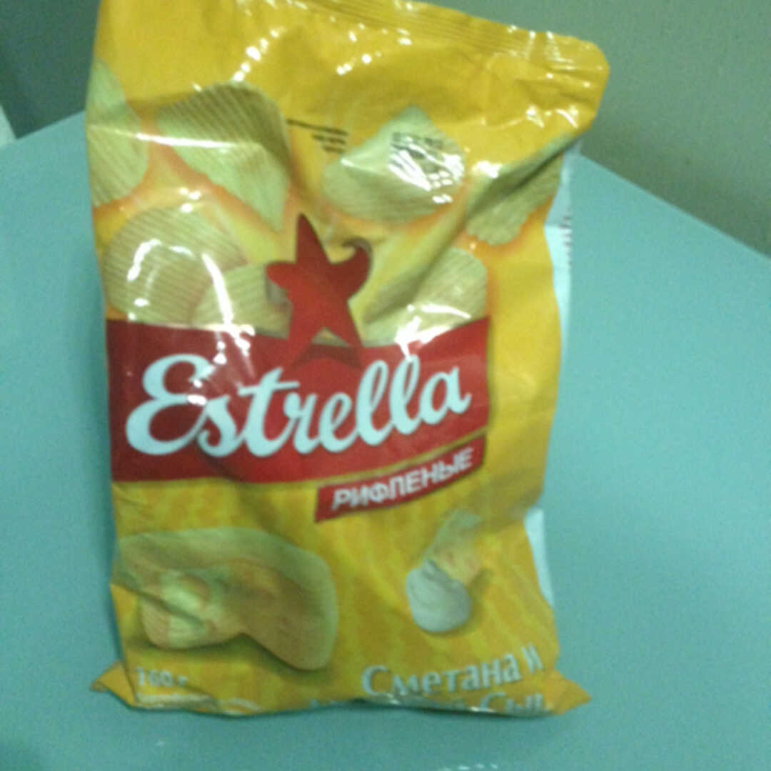 Estrella Чипсы Сметана и Нежный Сыр