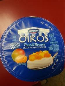 Dannon Oikos Fruit on The Bottom Nonfat Greek Yogurt - Apricot Mango