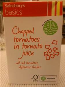 Sainsbury's Basics Chopped Tomatoes in Tomato Juicen