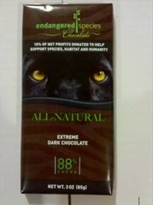 Endangered Species Chocolate Extreme Dark Chocolate