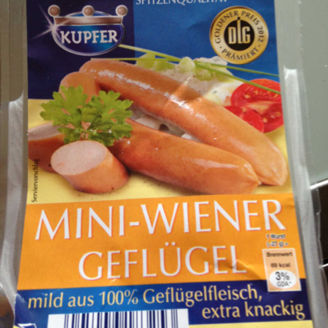Kupfer Mini-Wiener Geflügel