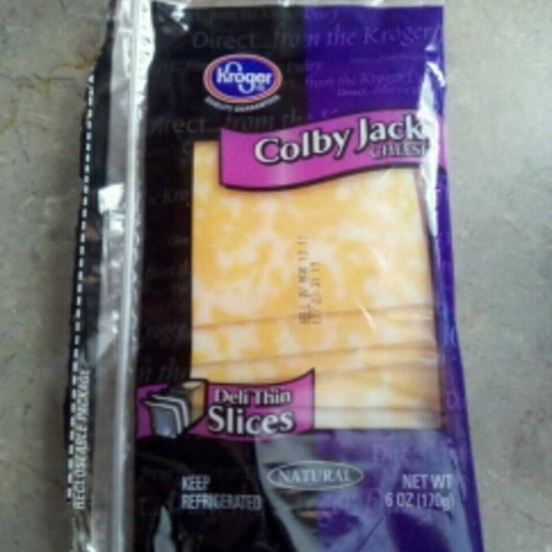 Kroger Deli Thin Sliced Colby Jack Cheese
