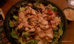 Buffalo Wild Wings Honey BBQ Chicken Salad without Dressing