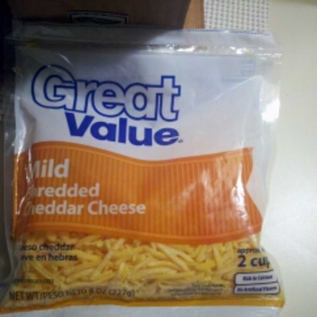 Great Value Fancy Mild Cheddar Cheese Shredded
