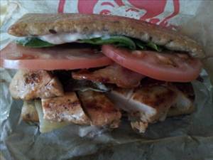 Wendy's Asiago Ranch Flatbread Grilled Chicken Sandwich