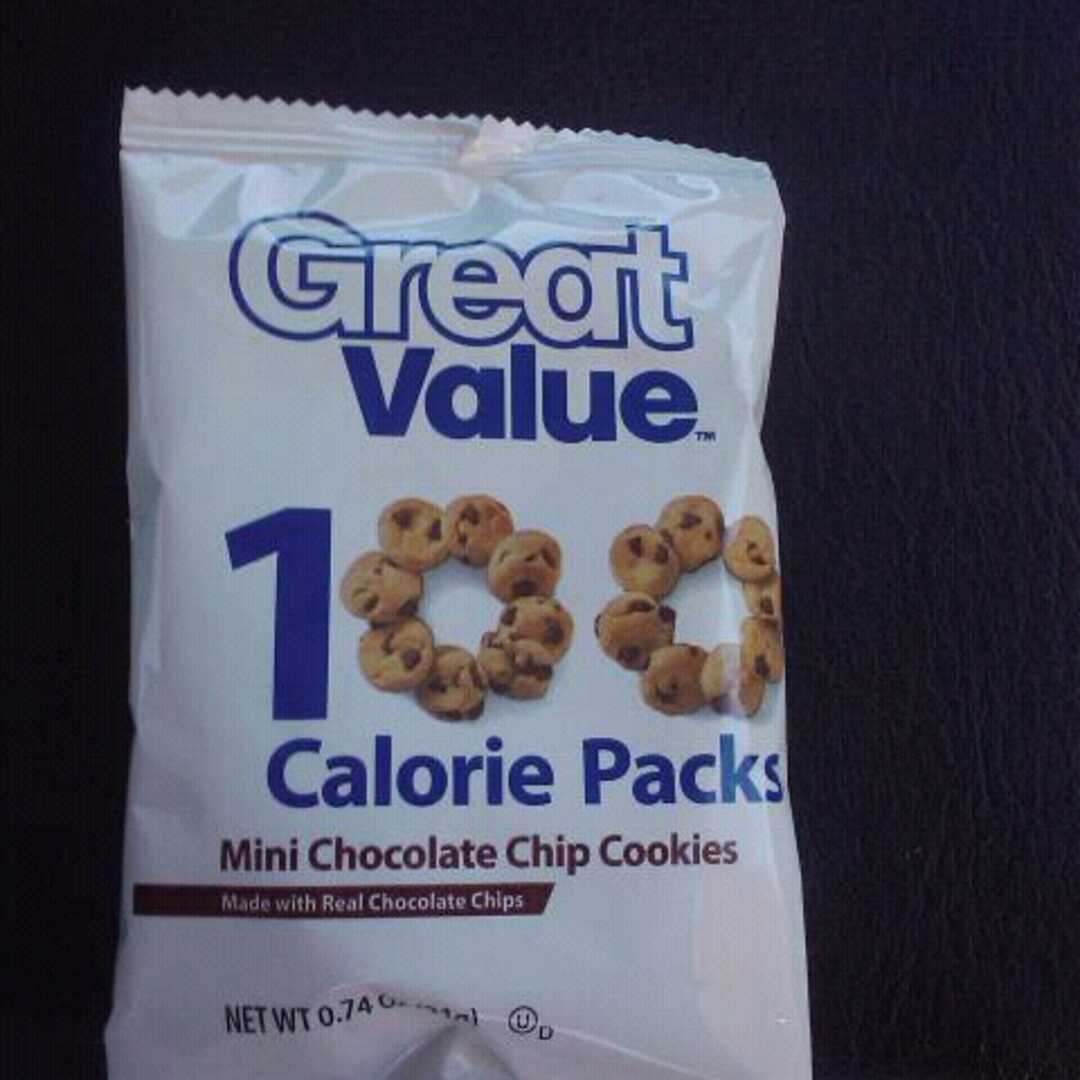 Great Value Mini Chocolate Chip Cookies - 100 Calorie Pack