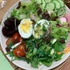 Lettuce Salad with Egg, Cheese, Tomato, and/or Carrots