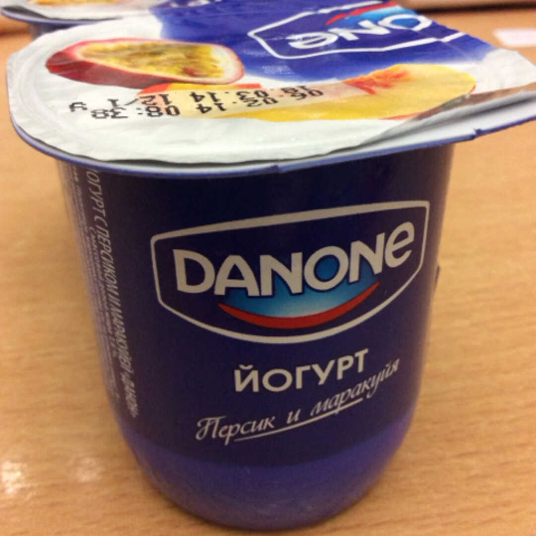 Danone Йогурт с Персиком и Маракуйей