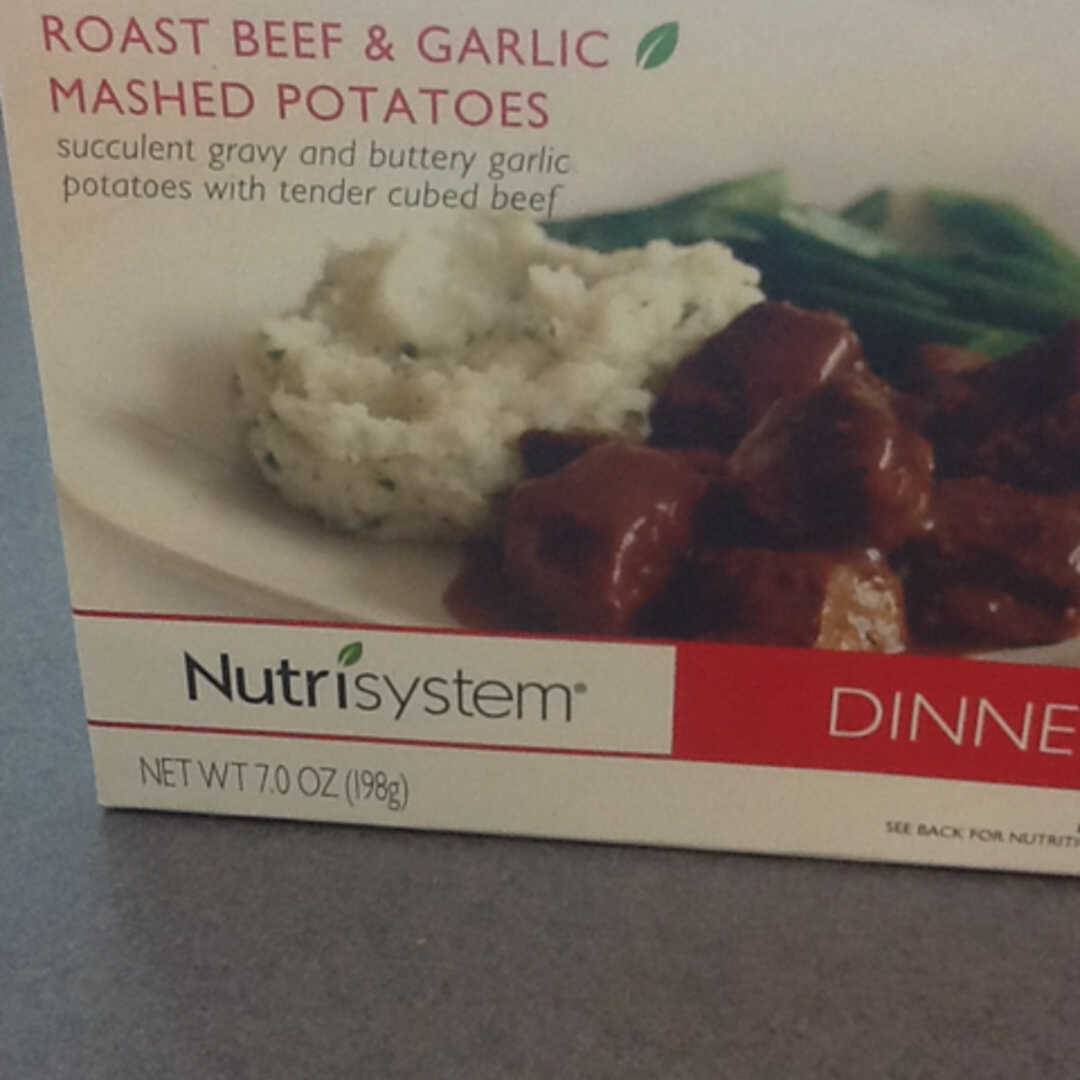 NutriSystem Roast Beef & Garlic Mashed Potatoes