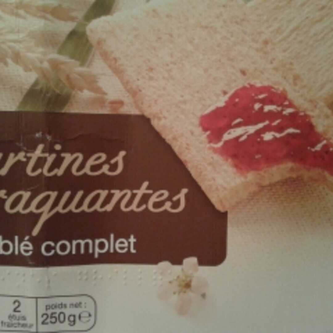 Auchan Tartines Craquantes au Blé Complet